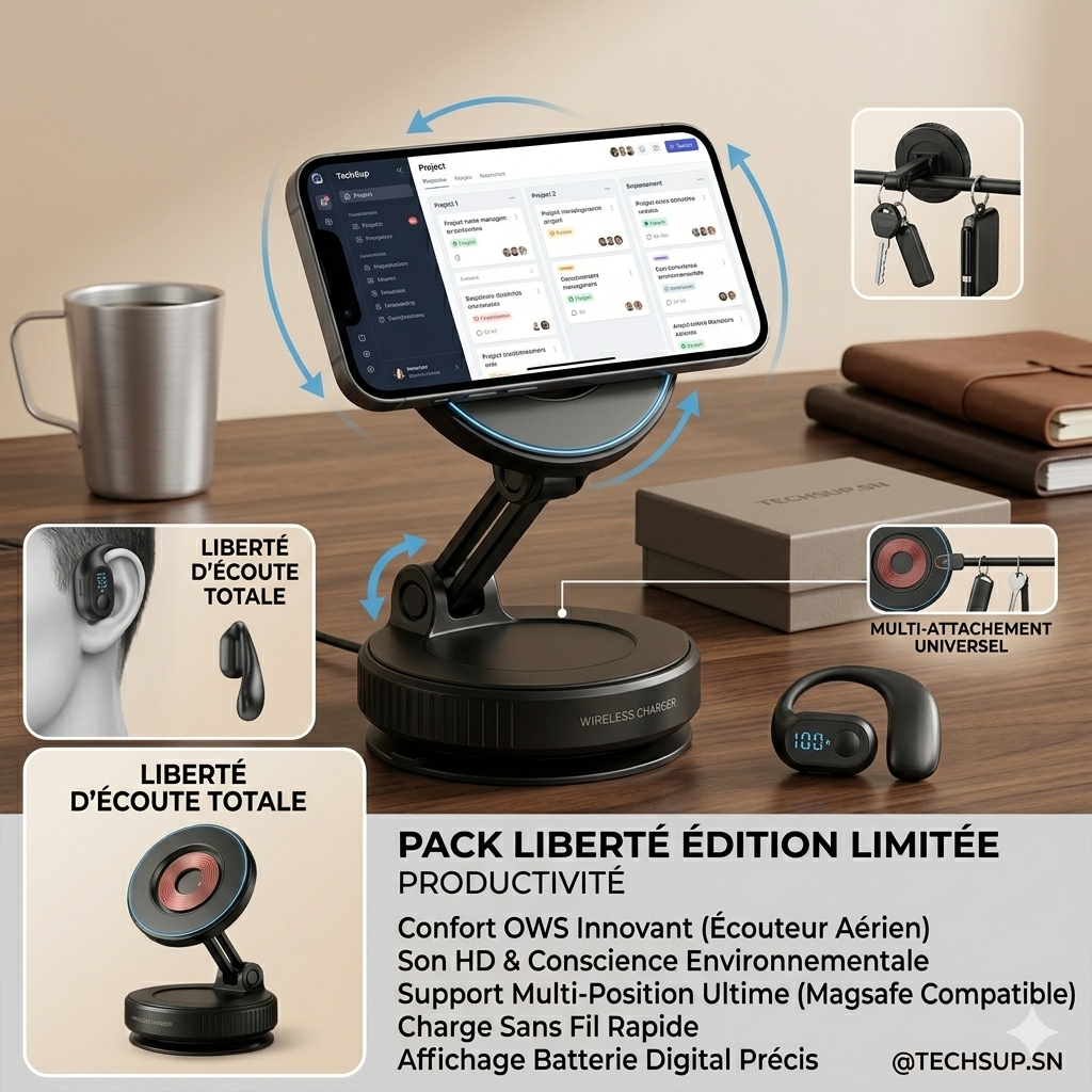 Pack Duo Liberté — Votre Musique et Votre Écran Partout, Sans Limite