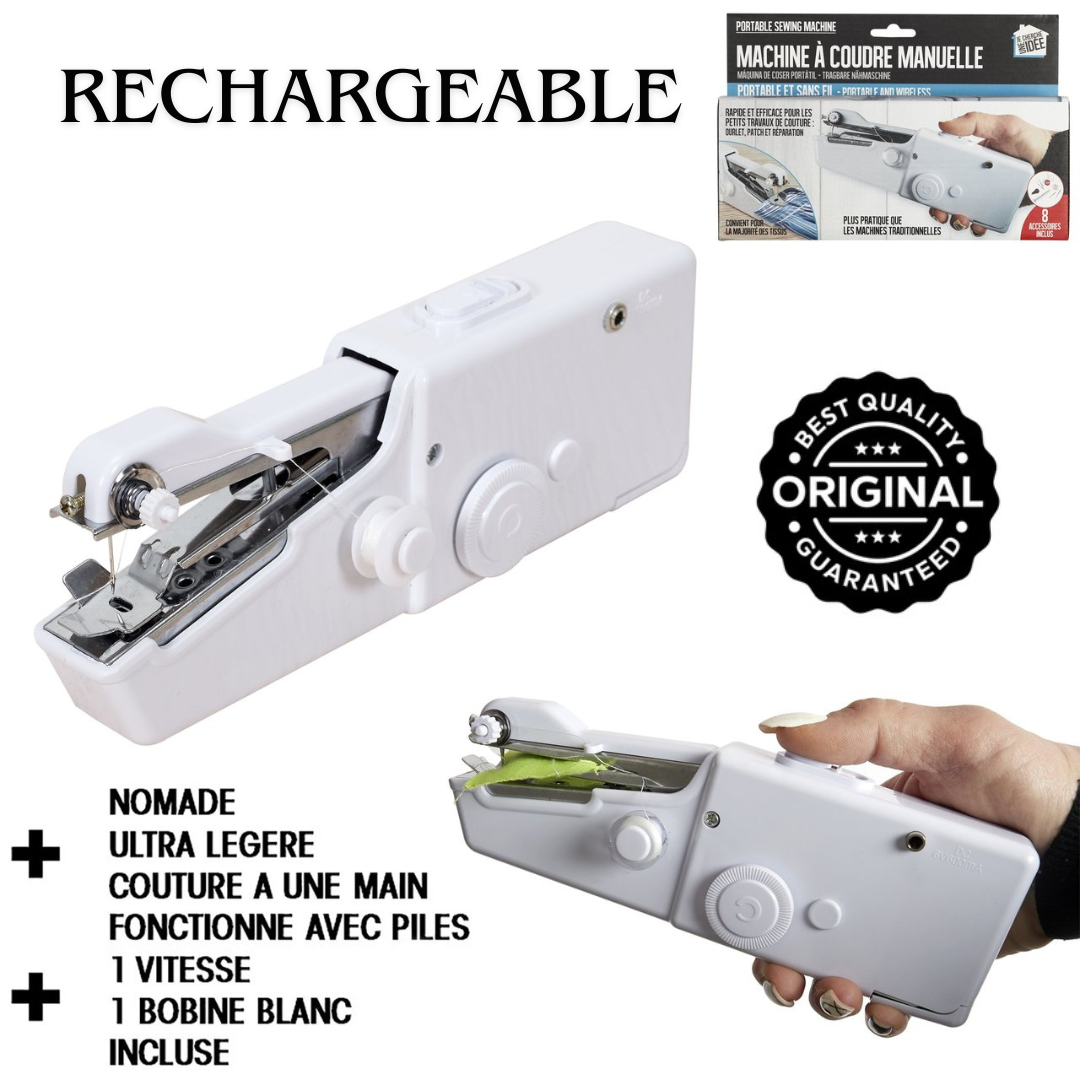 🧵 Mini Machine à Coudre Électrique – Portable & Rechargeable